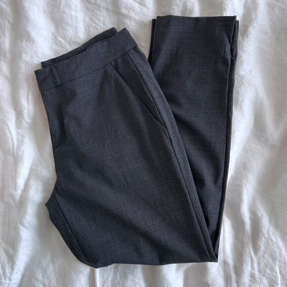 Everlane Women's The Slim Wool Trouser - Charcoal Gray - Picture 1 of 9